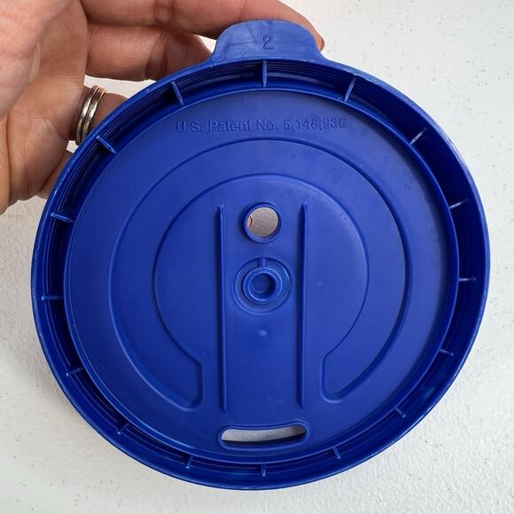 Vtg Aladdin Kel-Welco Big 1993 Mug Tool Adventurer Dude Guy Surfing Orange W Lid - Picture 8 of 11